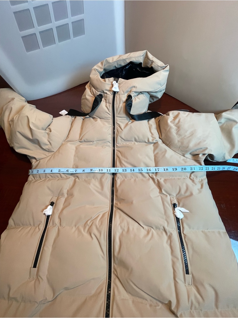 Alpenhaus CLUZE Mid-Length Puffer With Square Quilting Stone Sz L - Picture 12 of 16